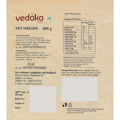 Vedaka Chana Masala Papad