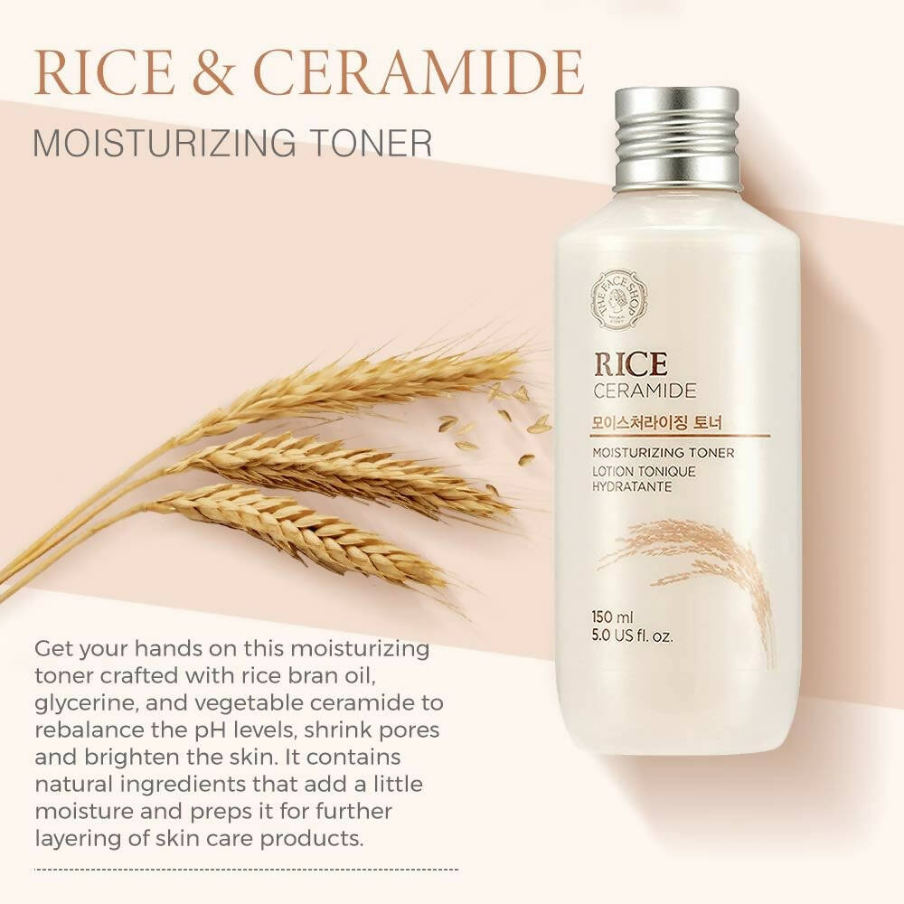 The Face Shop Rice & Ceramide Moisturizing Face Toner - Korean Skincare
