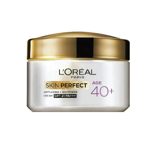 Buy L'Oreal Paris Age 40+ Skin Perfect Anti Aging Whitening Cream SPF 21 PA+++ from DrMediCart, Ship from India to USA