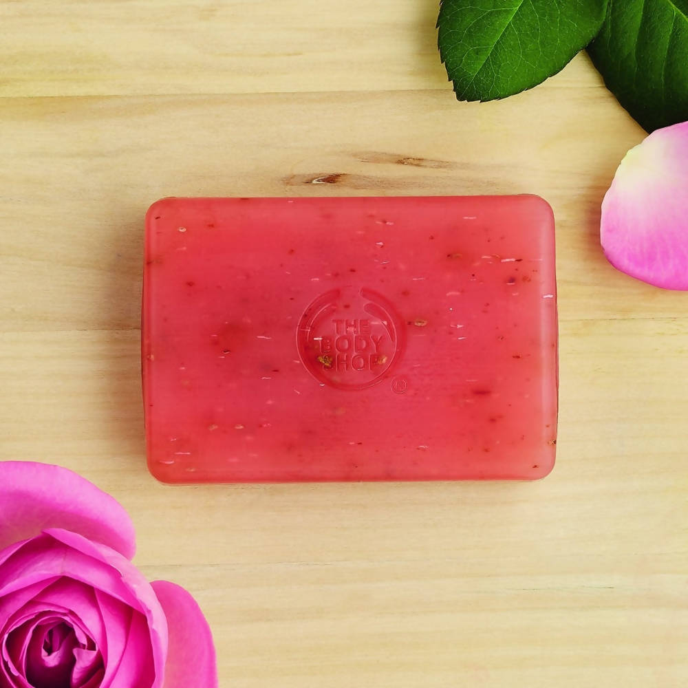 The Body Shop British Rose Exfoliating Soap - Drmedicart