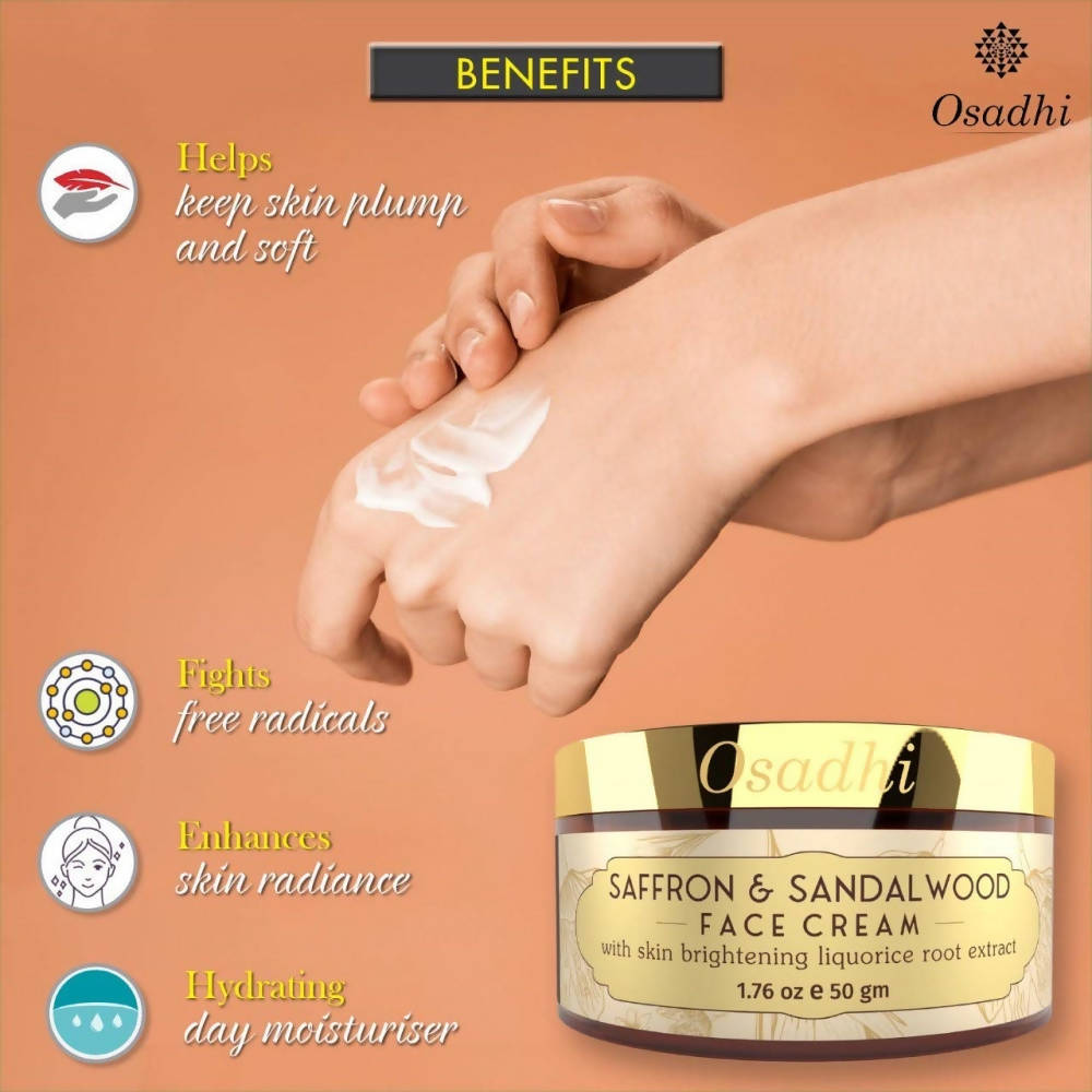 Osadhi Saffron & Sandalwood Face Cream - DrMediCart