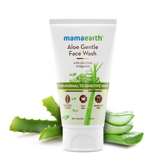Buy Mamaearth Aloe Gentle Face Wash for Normal to Sensitive Skin from DrMediCart, Ship from India to USA