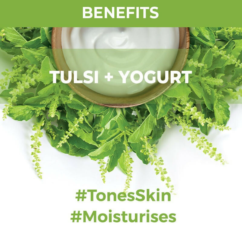 Nykaa Skin Secrets Indian Rituals Tulsi + Yogurt Sheet Mask For Clear & Moisturised Skin - Drmedicart