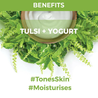 Nykaa Skin Secrets Indian Rituals Tulsi + Yogurt Sheet Mask For Clear & Moisturised Skin - Drmedicart