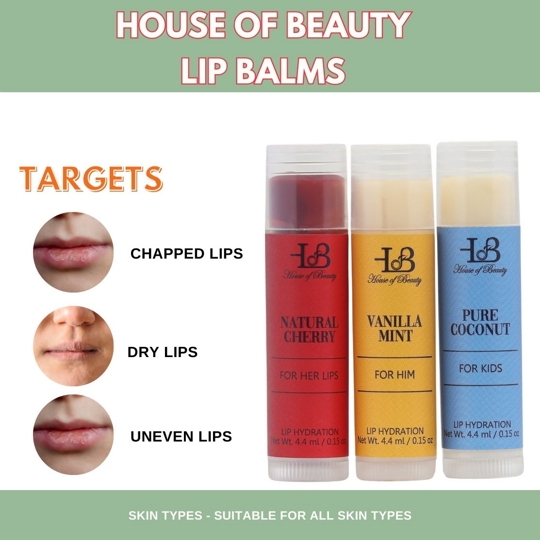 House of Beauty Pout Perfect Tinted Lip Balm Set