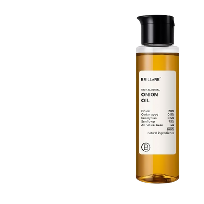 Brillare Onion Hair Oil with the Goodness Of Cedar Wood & Sunflower Oil