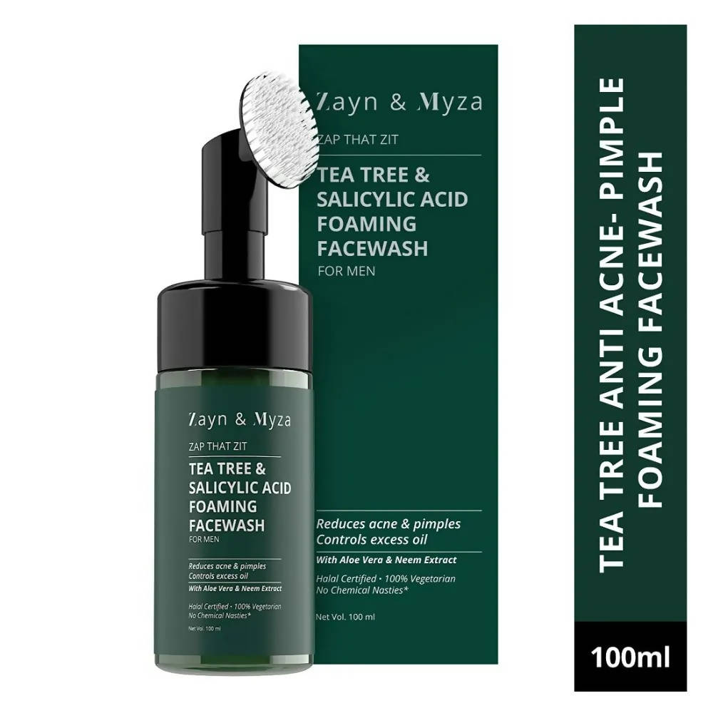 zayn myza tea tree salicylic acid foaming face wash buy in usa