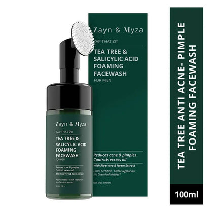 zayn myza tea tree salicylic acid foaming face wash buy in usa