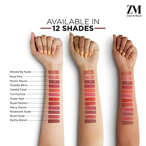 Zayn & Myza Transfer Proof Power Matte Lip Color  - Blush Nude