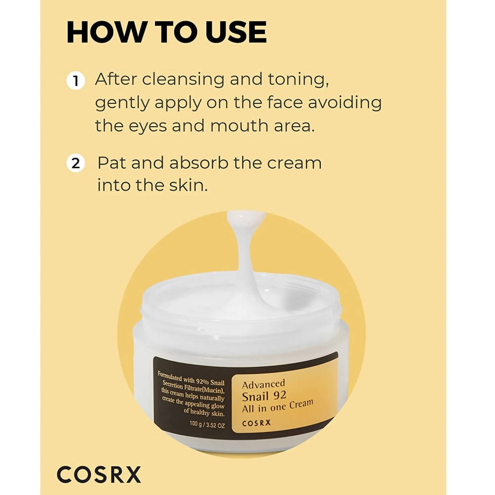 Cosrx Advanced Snail 92 All In One Cream - Korean Skincare