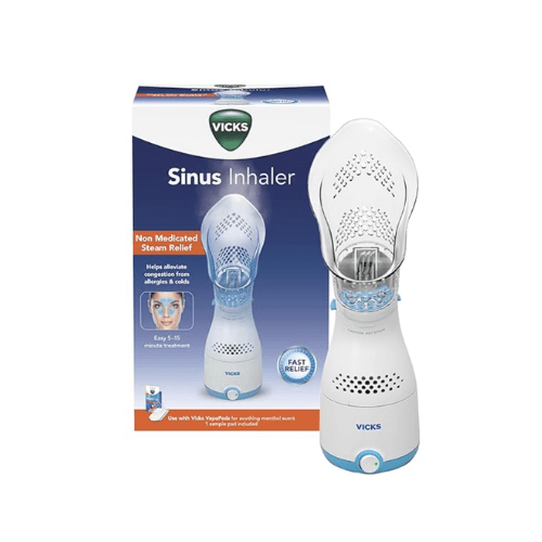 Buy Vicks Personal Sinus Steam Inhaler with Soft Face Mask  -  Face Humidifier with Targeted Steam - Aids with Sinus Problems, Congestion and Cough from DrMediCart, Ship from India to USA