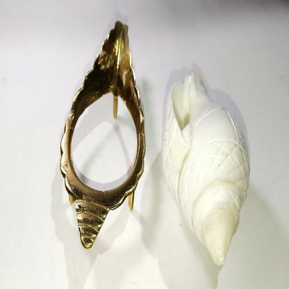 Brass Jal Shankha With Stand