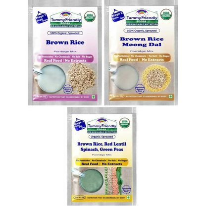 Buy TummyFriendly Foods Certified Brown Rice Porridge Mixes - Stage1, Stage2, Stage3 from DrMediCart, Ship from India to USA