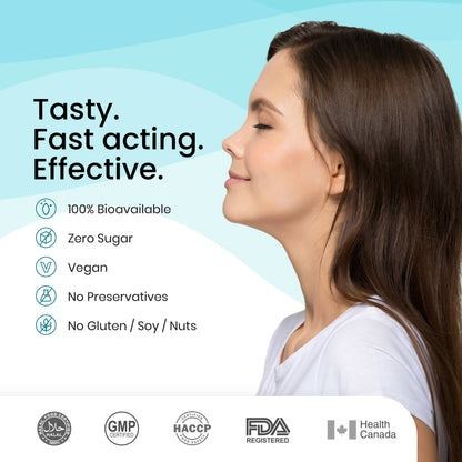 Wellbeing Nutrition Melts instant Throat Relief Oral Strips-Soothing Ginger Lemon Honey Flavor - Drmedicart