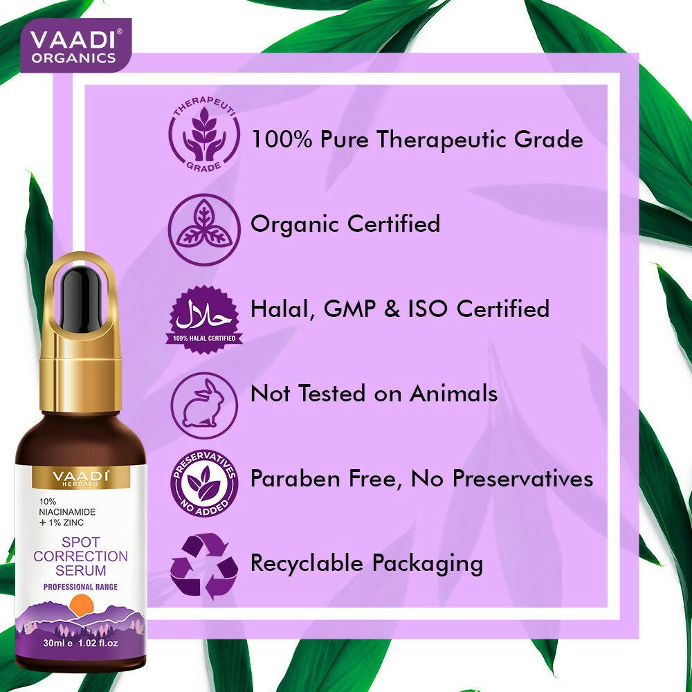 Vaadi Herbals Spot Correction Serum With 10 % Niacinamide & 1% Zinc - Drmedicart