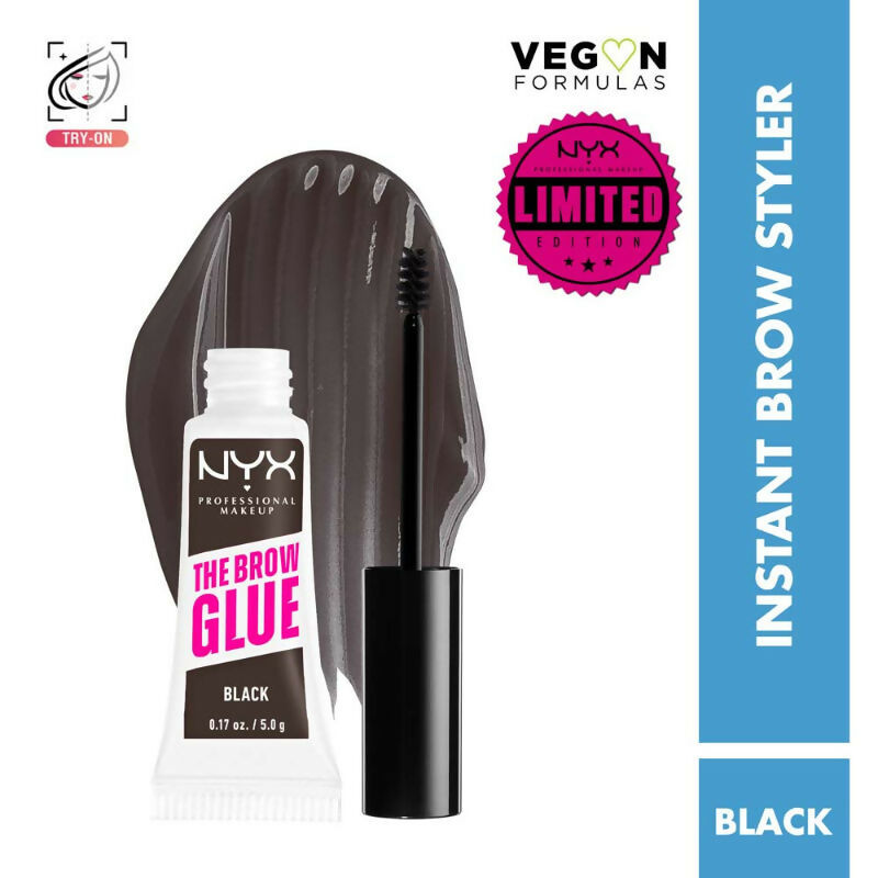 NYX Professional Makeup The Brow Glue Instant Long -Hold Eyebrow Styler  - Black