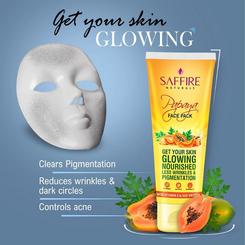 Saffire Naturals Papaya Face Pack