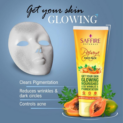 Saffire Naturals Papaya Face Pack