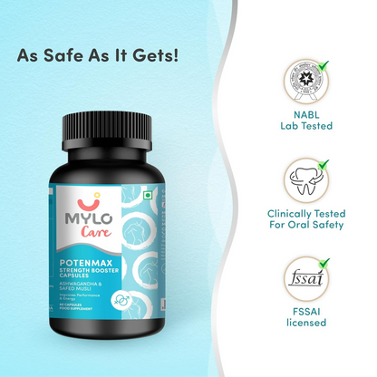 Mylo Care Potenmax Male Fertility Supplement - Veg Capsules