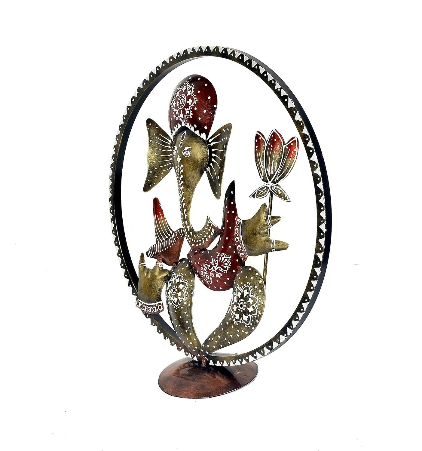 Umi Ganesha Idol in Cirle Decorative Handicraft Showpiece Ganesha Idol