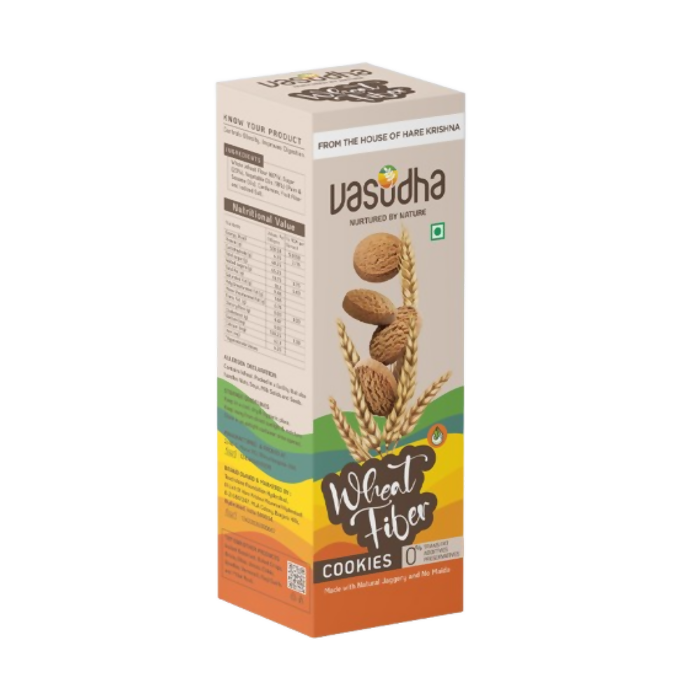 Vasudha Nurtured By Nature Wheat Fiber Millet Cookies