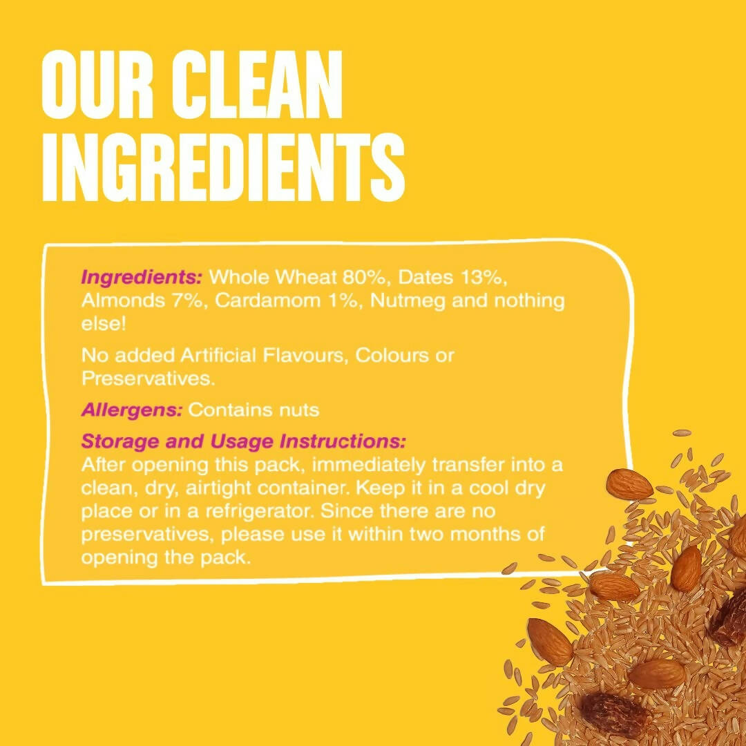 Early Foods Whole Wheat, Almond & Date Porridge Mix