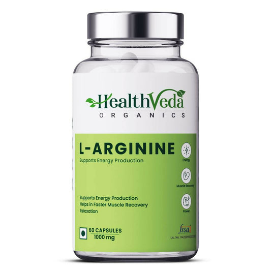 Buy Health Veda Organics L Arginine Veg Capsules from DrMediCart, Ship from India to USA