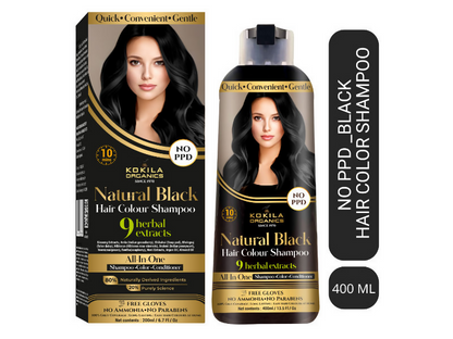 Kokila Organics NO PPD Shampoo Hair Colour - Black