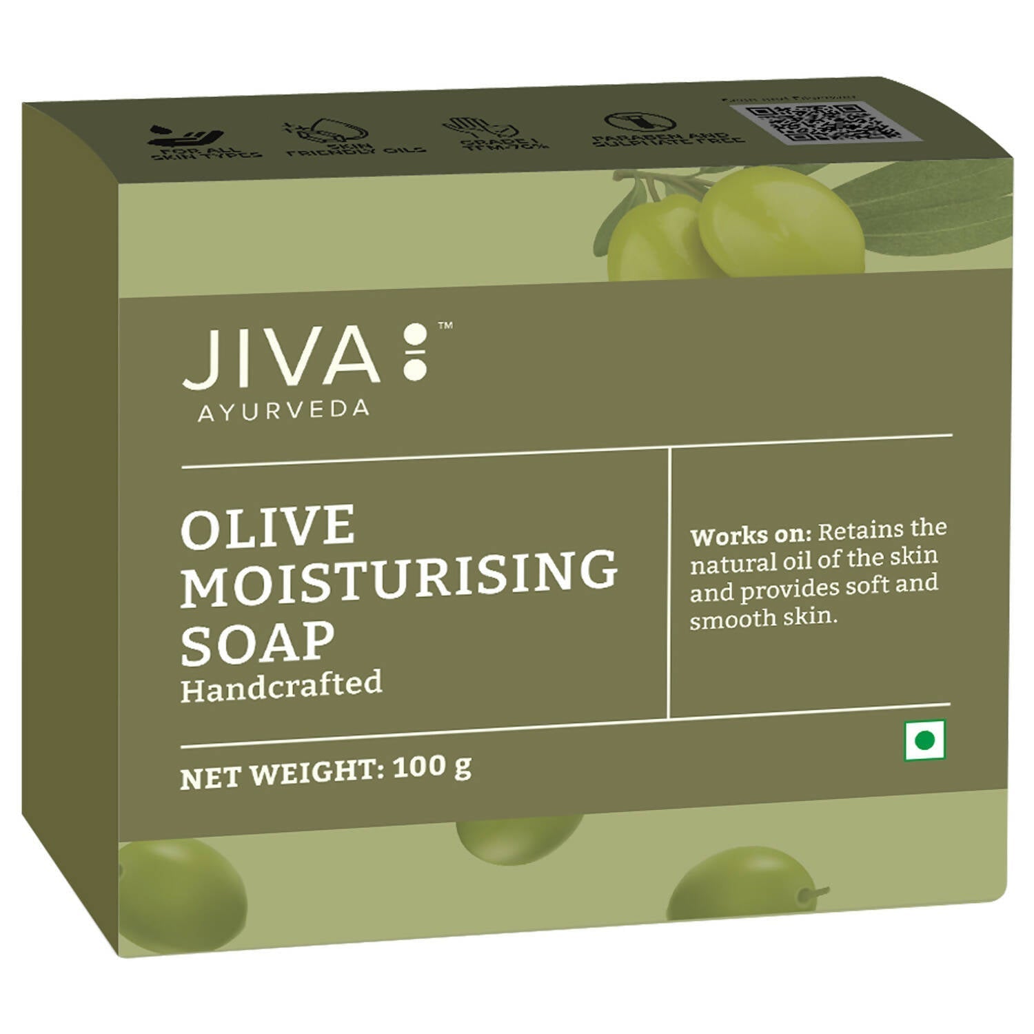 Buy Jiva Ayurveda Olive Moisturising Soap from DrMediCart, Ship from India to USA