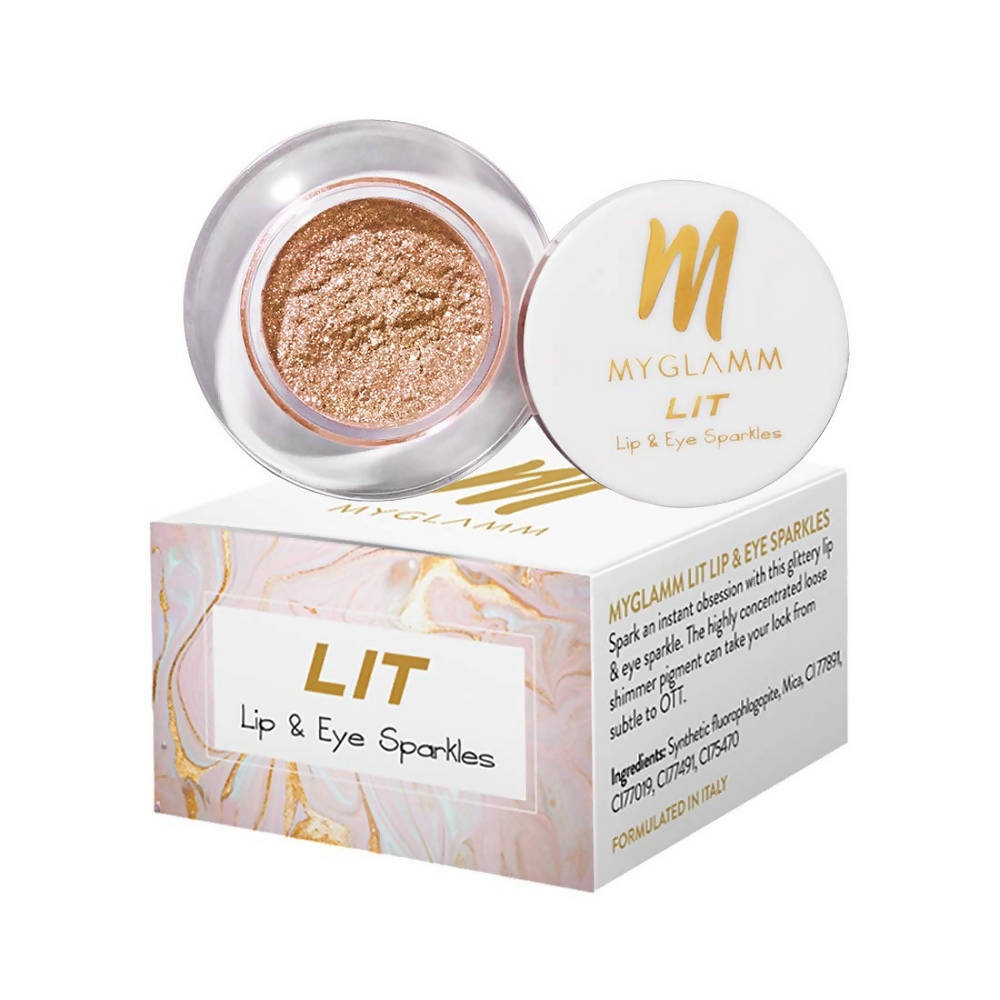 MYGLAMM LIT Lip & Eye Sparkle (Your Grace)
