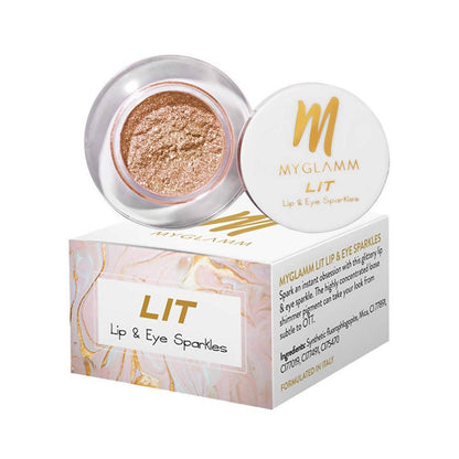MYGLAMM LIT Lip & Eye Sparkle (Your Grace)