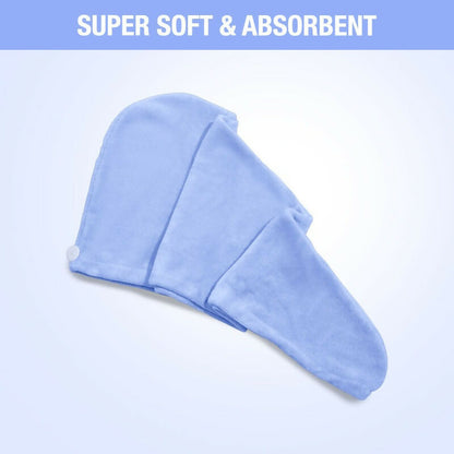 Nykaa Naturals Microfiber Hair Wrap for Frizz Free & Shiny Hair - Blue