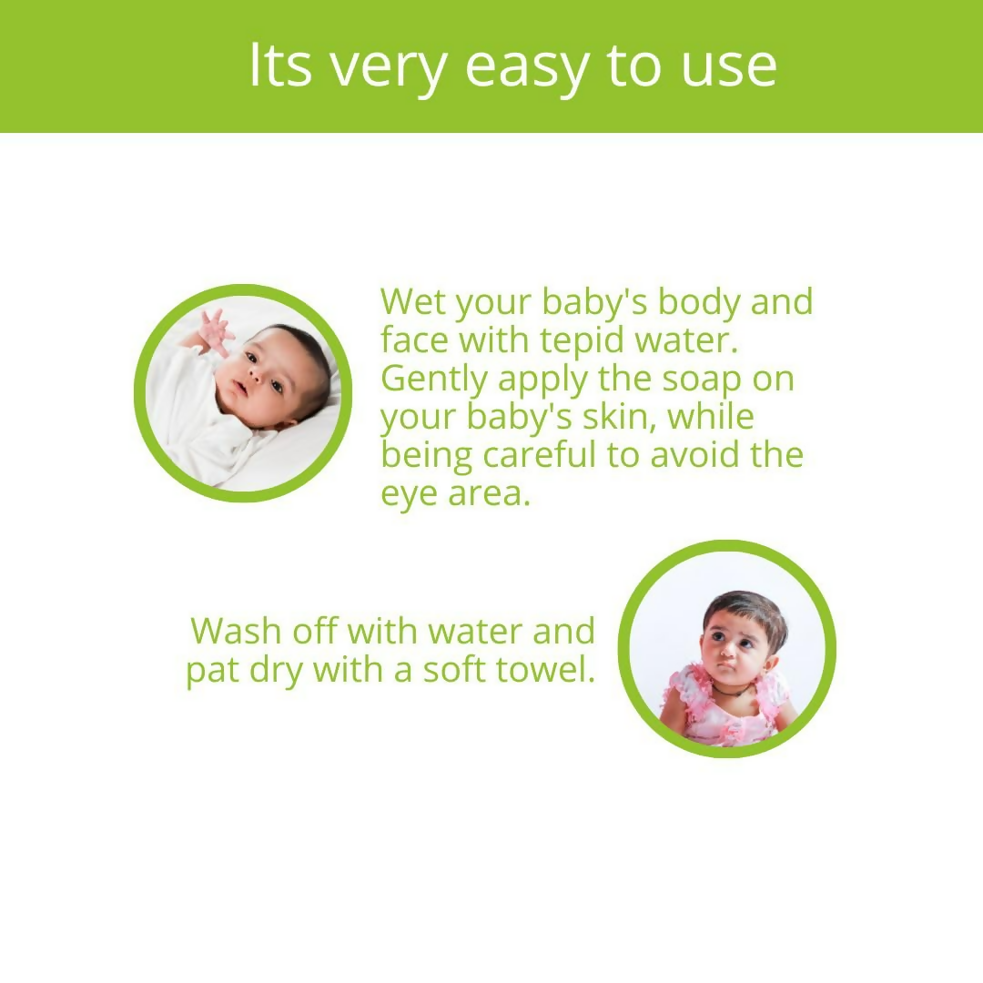 Earthbaby Handmade Neem & Aloevera Bath Soap 90% Natural Origin