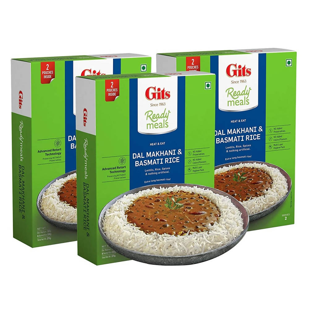 Gits Ready Meals Heat & Eat Dal Makhani & Basmati Rice