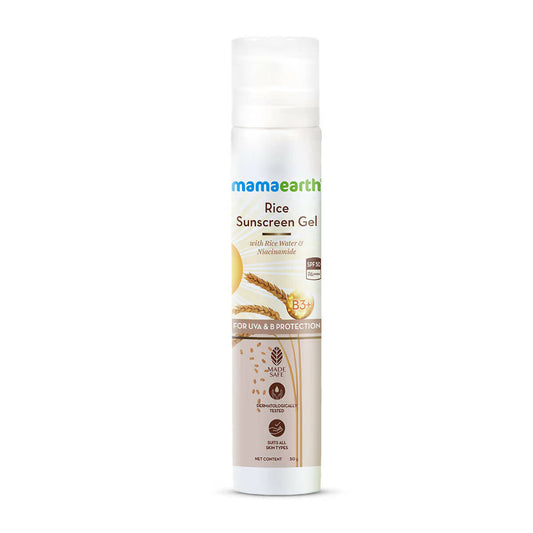 Buy Mamaearth Rice Sunscreen Gel SPF 50 from DrMediCart, Ship from India to USA
