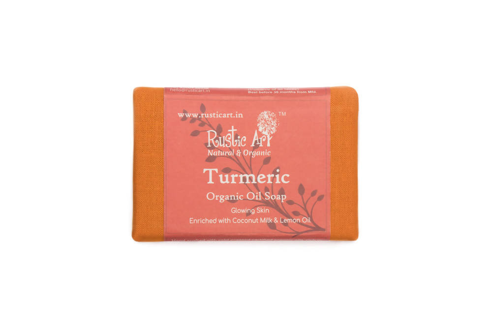 Buy Rustic Art Turmeric Organic Oil Soap from DrMediCart, Ship from India to USA