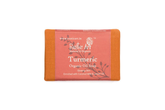Buy Rustic Art Turmeric Organic Oil Soap from DrMediCart, Ship from India to USA