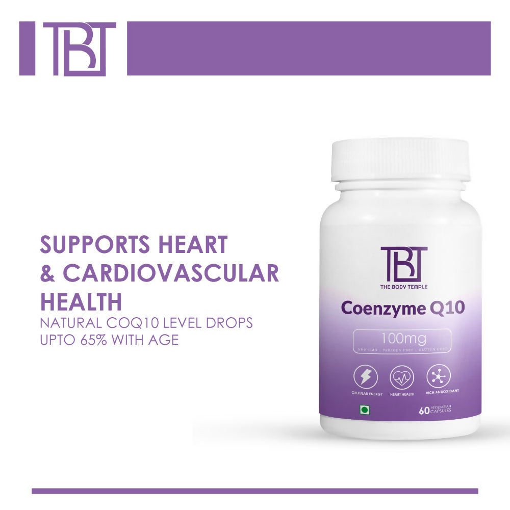 The Body Temple Coenzyme Q10 100 mg For Heart Health Capsules