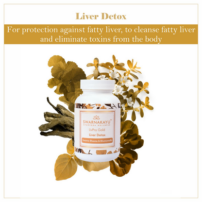 Swarnakayu LiverPro Gold Liver Detox Tablets With Swarna Bhasma & Bhumamalki