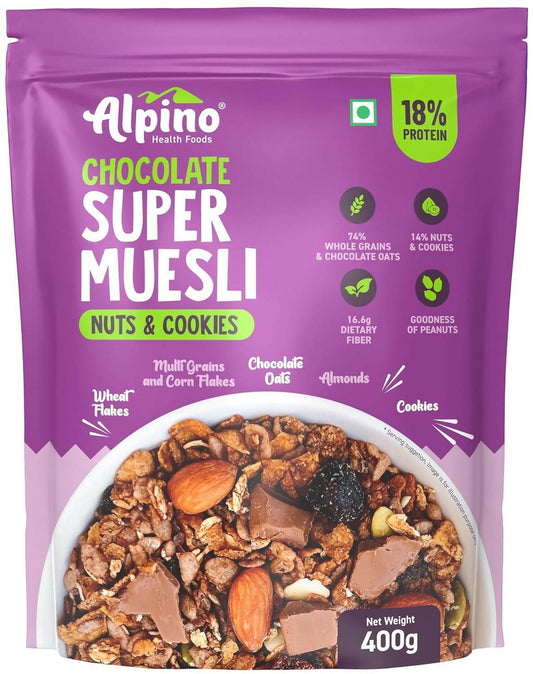 Buy Alpino Chocolate Super Muesli Nuts & Cookies from DrMediCart, Ship from India to USA