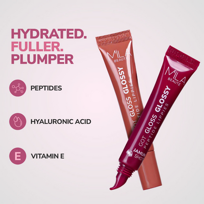 Mila Beaute Got Gloss Peptide Lippies - Peach Sharbat
