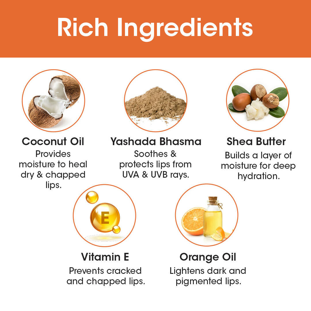 TAC - The Ayurveda Co. Vitamin C & Orange Lip Balm