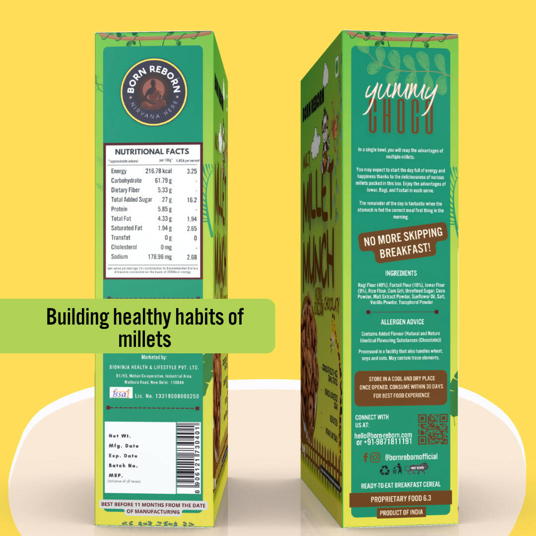 Born Reborn Chocolate Millet Munch - Animal Kingdom