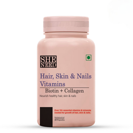 SheNeed Hair, Skin & Nails Vitamins Capsules