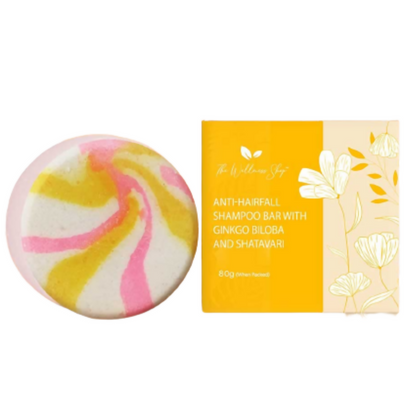 The Wellness Shop Anti Hairfall Shampoo Bar With Ginkgo Biloba And Shatavari