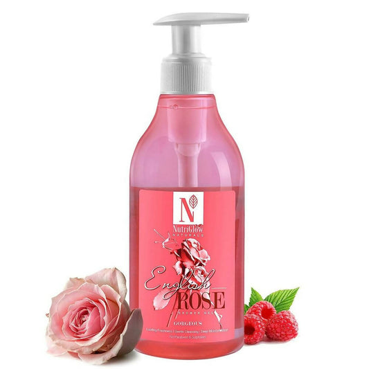 NutriGlow NATURAL'S English Rose Shower Gel With Mulberry Extract For Long Lasting Freshness