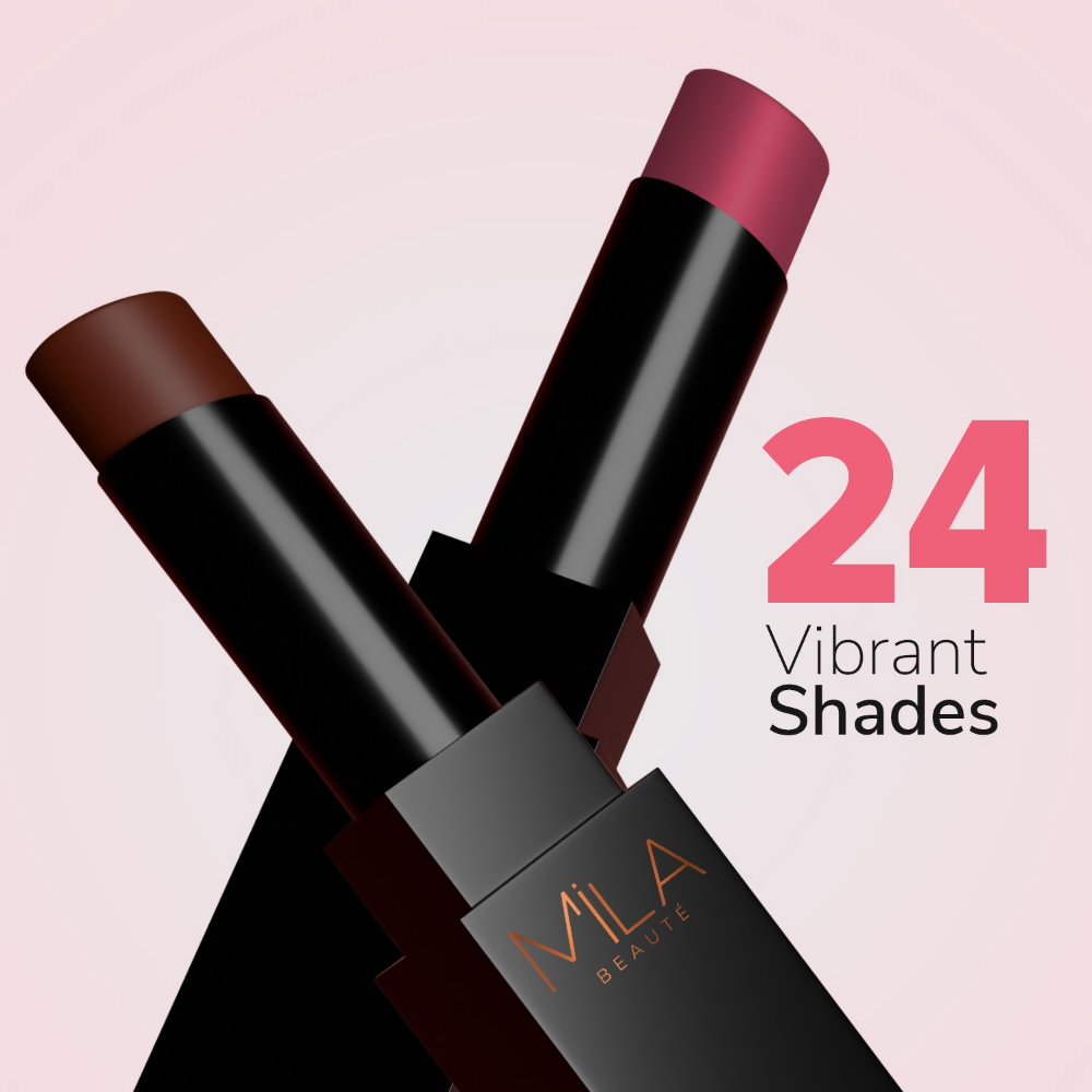 Mila Beaute Pro Matte Long Lasting Creamy Matte Finish Lipstick - Laila