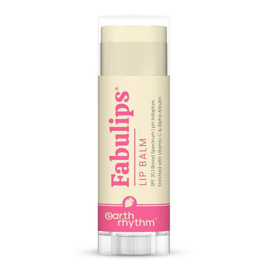 Earth Rhythm Fabulips Lip Balm SPF 30 Broad Spectrum PH Adaptive With Vit C & Kojic Acid