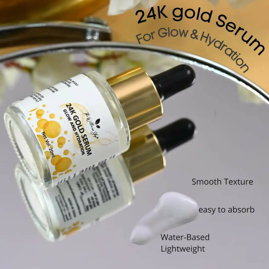 The Wellness Shop 24k Gold Serum for Glow and Hydration - Drmedicart