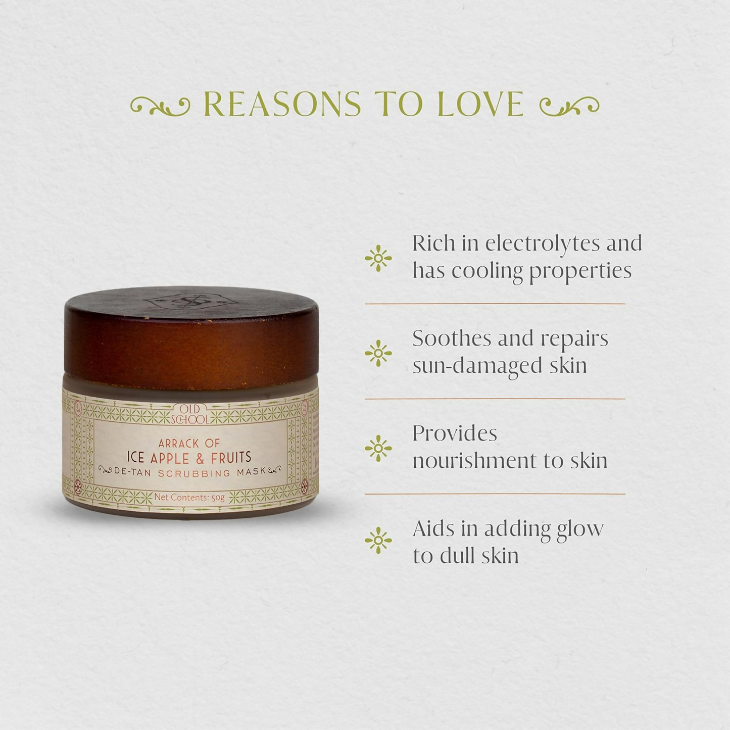 Old School Rituals Ice Apple & Fruit De-Tan Scrubbing Mask